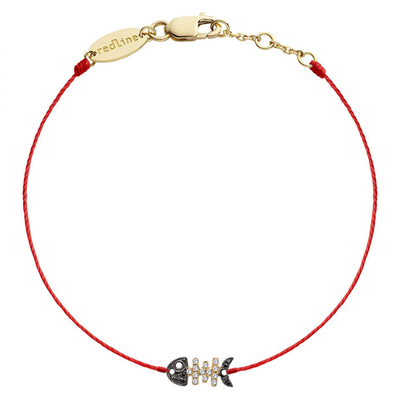 女士黑白钻石克拉鱼骨头螺纹手链