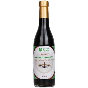 进口椰子酱油无麸质减盐老生抽0添加大豆碘盐桥本有机儿童敏宝酮