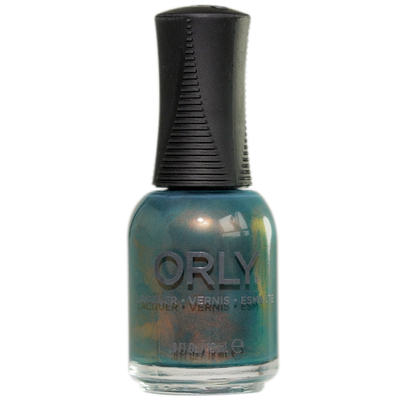 orly油性指甲油不可剥快干蓝绿色