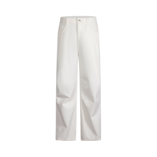 Navigare意大利小帆船白色阔腿牛仔裤男2026夏季新款薄款防水长裤