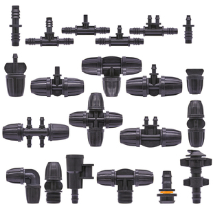 8/11mm毛管接头配件变径三通分支微喷滴灌管PE/PVC管滴头雾化浇花