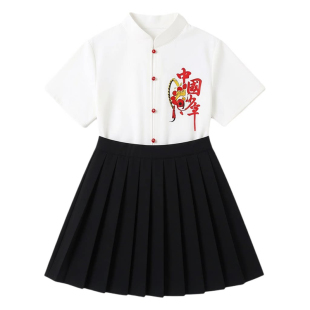 新中式儿童国学服六一国庆小学生合唱演出服中国风诗歌朗诵表演服