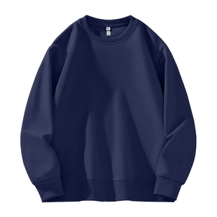 GV真维斯藏青色卫衣男款秋冬季男士重磅套头衫加绒加厚圆领外套B