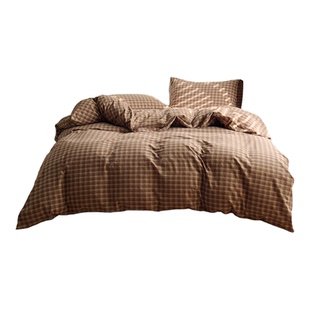 北欧风全棉色织复古色水洗棉居家四件套A类超柔100%纯棉公寓床品