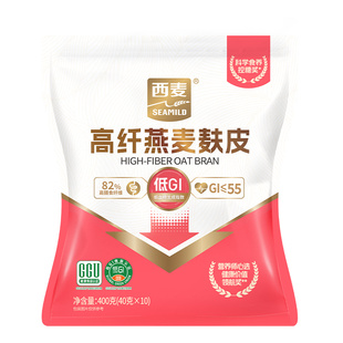 西麦燕麦麸皮无添加蔗糖高纤营养懒人即食代早餐健身速食低gi冲饮