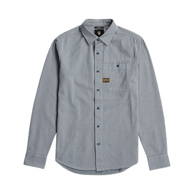 gstar男士长袖修身衬衫