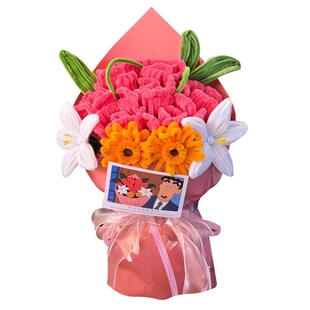 成品广志送美伢的花同款扭扭棒红玫瑰花束浪漫情人节礼物送女友