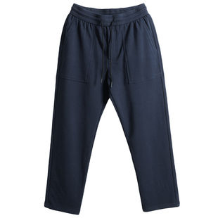 爸爸裤子春秋纯棉宽松卫裤中老年人松紧腰休闲裤老人爷爷春装长裤