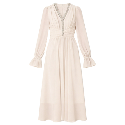 DPLAY钉钻长袖连衣裙