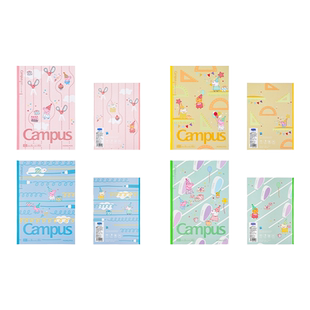 迷你小本子便携随身小号KOKUYO国誉小猪佩奇联名无线装订本b5横线笔记本本子高颜值a6学生学习记笔记a7螺旋本