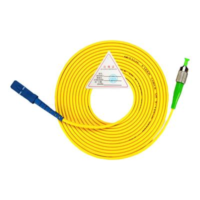 1\2\5米广电级大方圆接头FC/APC-SC/UPC单模光纤跳线跳纤尾纤连接UPC端面转8度角APC广电转电信SM Patchcord