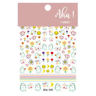 潮际美甲高颜值美甲贴纸立体美甲贴指甲笔杆贴防水可爱多样款式