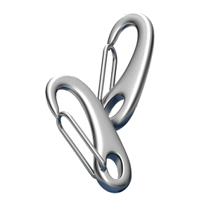 304不锈钢蛋型卸扣蛋形钩钢丝绳快挂扣椭圆型弹簧卸扣M30M50-M100