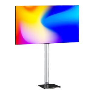 通用电视落地支架显示器挂架隐藏增高移动转向俯仰升降免打孔架子