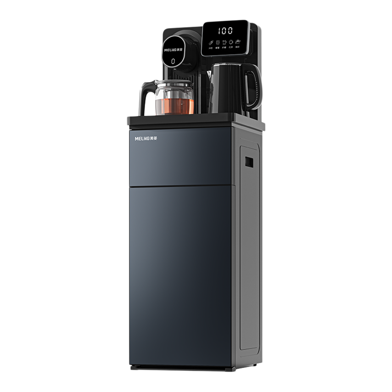 美菱智能茶吧机家用立式下置水桶多功能冰温热一体饮水机政府补贴