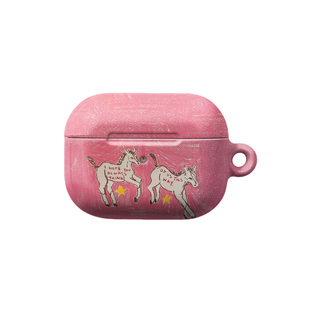 可爱小马驹适用于苹果AirPodsPro3苹果无线蓝牙耳机airpods4/3二代pro时尚韩国菲林保护套2保护壳个性小众