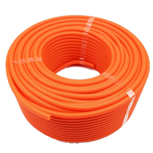 彩色PP阻燃波纹管灰白黑红橙黄绿蓝色塑料电线软管新能源穿线束管