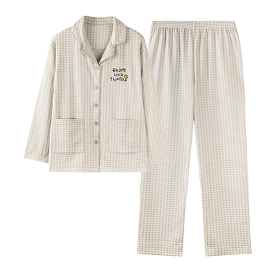 卡之恋睡衣女秋冬季德绒加厚长袖