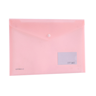 上汇A4按扣文件袋莫兰迪色加厚大容量试卷收纳袋a4办公档案资料袋