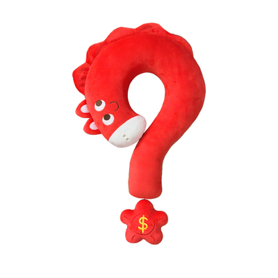 马年吉祥物礼物马上有钱花抱枕