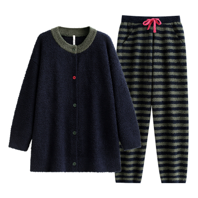 【商场同款】悦内女士半边绒睡衣