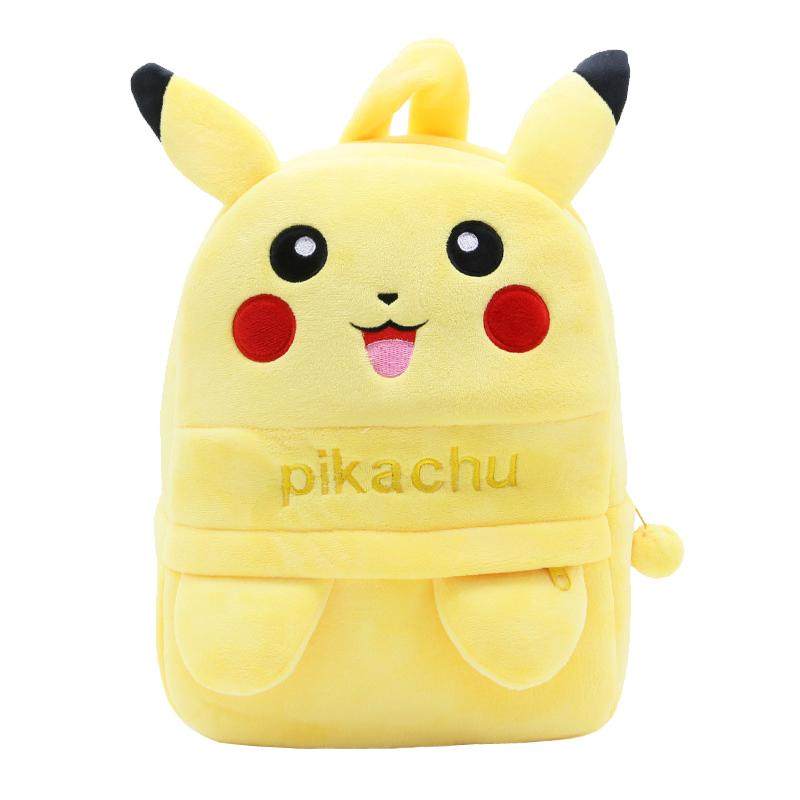 皮卡丘书包幼儿园毛绒双肩包男孩宝宝公仔小学生女童可爱儿童背包