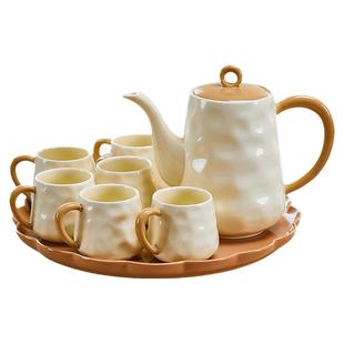 高颜值客厅喝水杯杯具套装杯子套装家用待客茶杯茶具套装乔迁新居