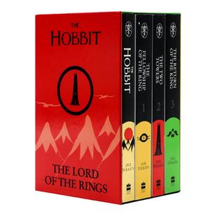 魔戒英文原版 指环王英文版 The Hobbit and the Lord of the Rings 4册盒装 霍比特人英文原版 J. R. R. Tolkien 托尔金奇幻小说