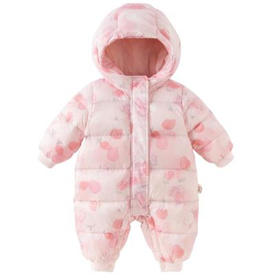 戴维贝拉新生儿羽绒连体衣