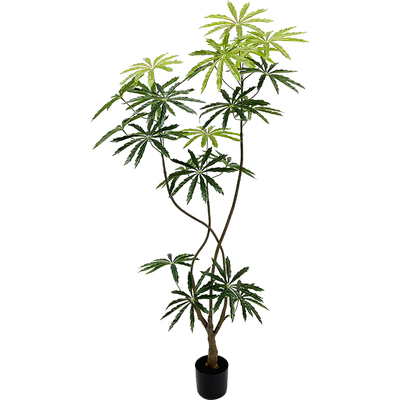 仿真绿植盆栽孔雀木落地装饰摆件