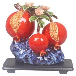 上新特价石湾公仔陶瓷石榴摆件招财旺宅多子多福百子千孙家族兴旺