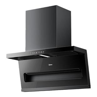 美的抽油烟机顶侧三吸家用大吸力7字型顶侧双吸官方旗舰店吸烟机