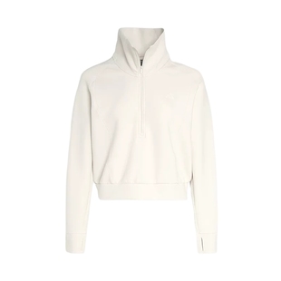 adidas阿迪达斯卫衣26春半开襟女防静电运动休闲套头衫 KH0207