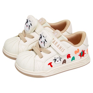 泰兰尼斯春秋新款童鞋包头防踢男童鞋子贝壳头女童学步鞋机能鞋