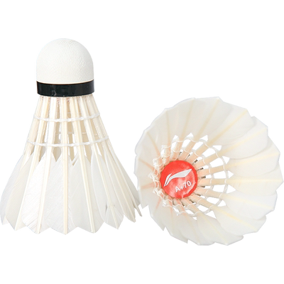 李宁羽毛球鹅毛鸭毛球训练球耐打