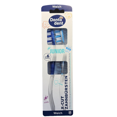 德国进口青少年儿童牙刷中硬毛6到12岁换牙期以上大童小学生专用