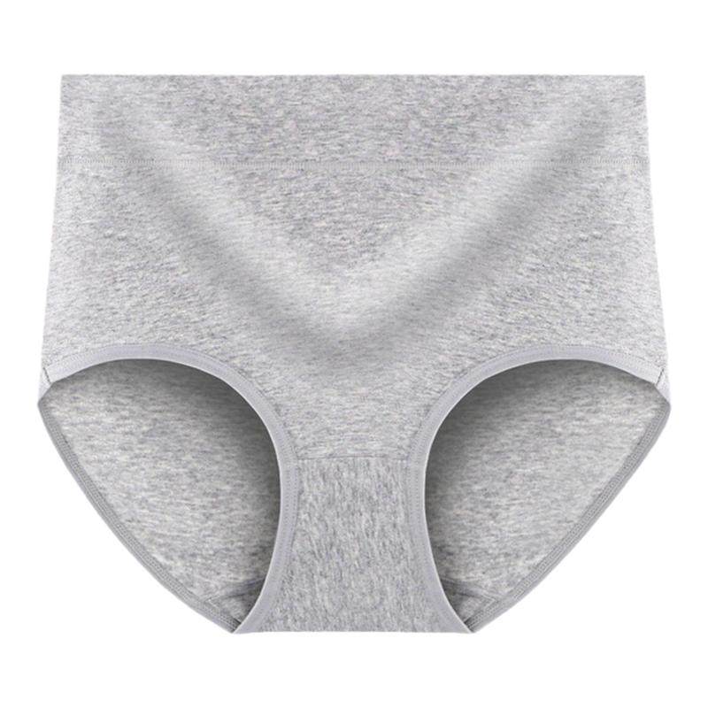 白珍珠内裤女士纯棉中高腰收腹抗菌全棉裆妈妈胖MM大码三角短裤头