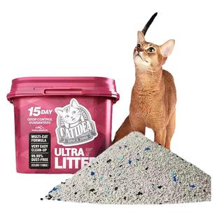 猫乐适钠基原味玫瑰味矿砂猫咪小颗粒防臭专用芯片猫砂10kg旗舰店