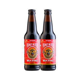 美国进口精酿啤酒打嗝海狸花生酱牛奶世涛浑浊代言人IPA精酿啤酒