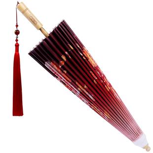 毕六福油纸伞晴雨两用古风道具防雨防晒手工旗袍汉服伞无味古雨伞