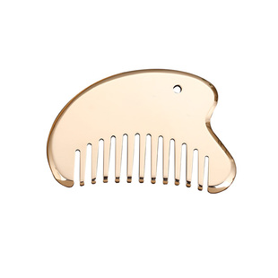 全黄铜正品经络按摩梳颈部头部头皮全身通用美容刮痧专用家用头疗