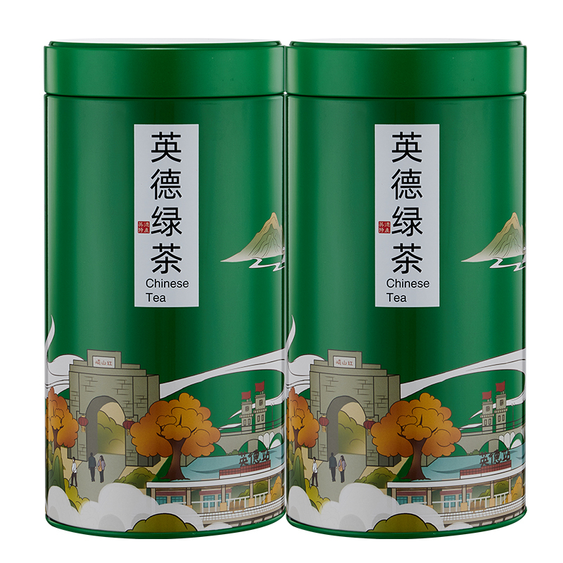 明前高山云雾老树英德绿茶浓香型老火炒青绿茶一斤罐装2025新茶
