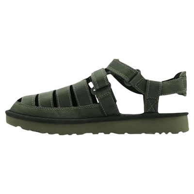 UGG Dune Fisherman 舒适百搭 罗马凉鞋 男款 苔绿色1102694-MSG