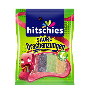 现货hitschies海之美人鱼龙舌糖胶囊糖彩色果汁软糖UFO酸味飞碟糖