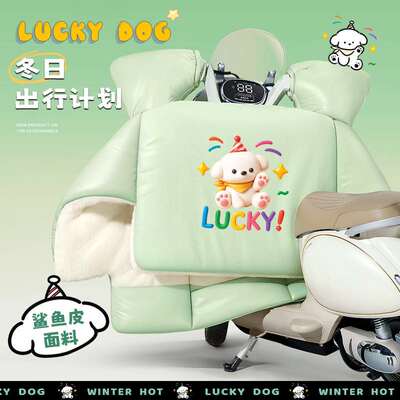 电动车挡风被冬季加绒双面电瓶车挡风摩托罩加大加厚防水防寒保暖