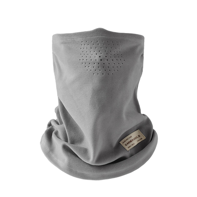 两用户外保暖挂耳面罩秋冬鹿皮绒骑车围脖护颈防风防寒围巾脖套男