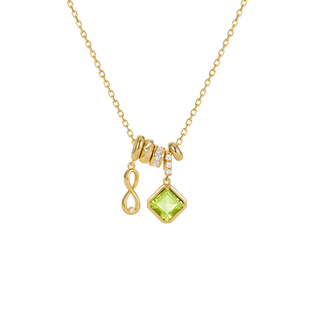 【王玉雯同款】AmberLollipop生辰石吊坠项链s925银链生日礼物