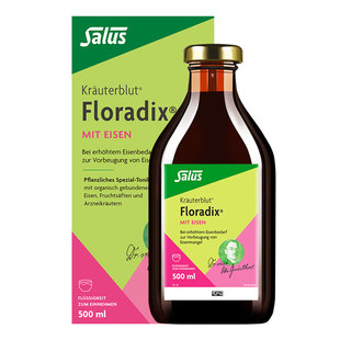 Salus莎露斯德国铁元绿铁孕妇补铁补气血女人铁剂口服液500ml*1瓶