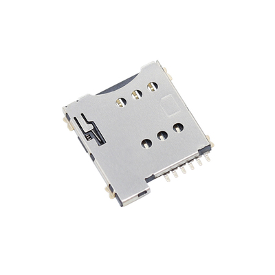 MICROSIM自弹卡座6P镀金脚