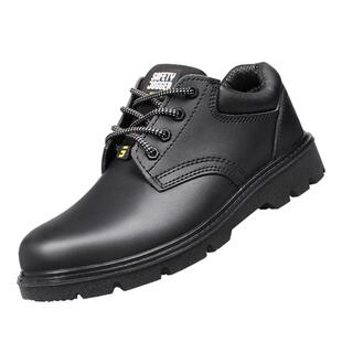 进口品牌防砸防刺穿绝缘劳保鞋男电工鞋轻便牛皮安全鞋耐油鞍琸宜